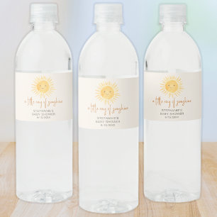 Sonnenschein-Baby-Party Wasserflaschenetikett