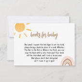Sonnenschein Baby Shower Book for baby Card (Vorderseite)