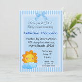 Sonnenschein-Babydusche Einladung (Stehend Vorderseite)