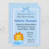 Sonnenschein-Babydusche Einladung (Vorne/Hinten)