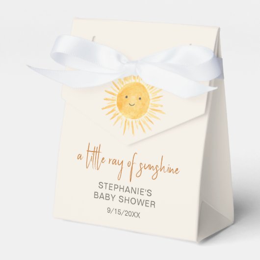 Sonnenschein-Babydusche Geschenkschachtel (Vorderseite)
