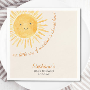 Sonnenschein-Babydusche Serviette