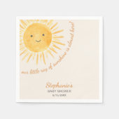 Sonnenschein-Babydusche Serviette (Vorderseite)