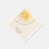 Sonnenschein-Babydusche Serviette (Ecke)