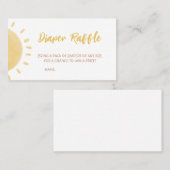 Sonnenschein-Babydusche-Windeln-Windeln Visitenkarte (Vorne/Hinten)