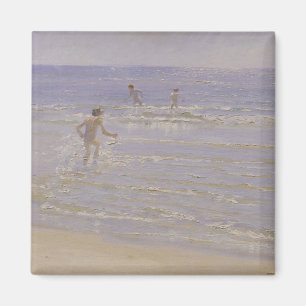 Sonnenschein bei Skagen: Schwimmende Jungen, 1892 Magnet