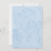 Sonnenschein Blue Sunshine Cloud Baby Dusche Einladung (Rückseite)