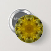 Sonnenschein Blume Burst Golden Button (Vorne & Hinten)