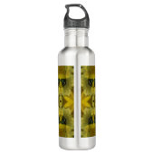 Sonnenschein Blume Burst Golden Edelstahlflasche (Rückseite)