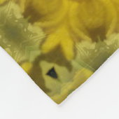Sonnenschein Blume Burst Golden Fleecedecke (Ecke)