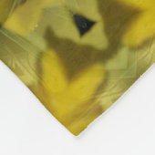 Sonnenschein Blume Burst Golden Fleecedecke (Ecke)