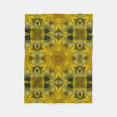 Sonnenschein Blume Burst Golden Fleecedecke (Vorderseite)