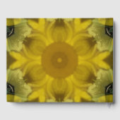 Sonnenschein Blume Burst Golden Gästebuch (Rückseite)