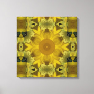 Sonnenschein Blume Burst Golden Leinwanddruck