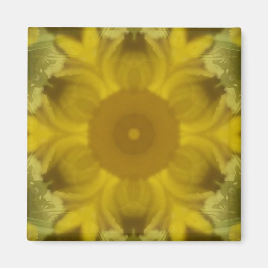 Sonnenschein Blume Burst Golden Magnet (Vorne)