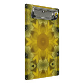 Sonnenschein Blume Burst Golden Mini Klemmbrett (Schrägansicht)
