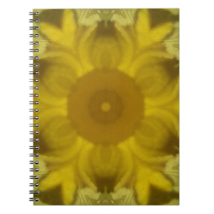 Sonnenschein Blume Burst Golden Notizblock