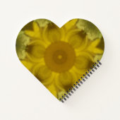 Sonnenschein Blume Burst Golden Notizblock (Rückseite)