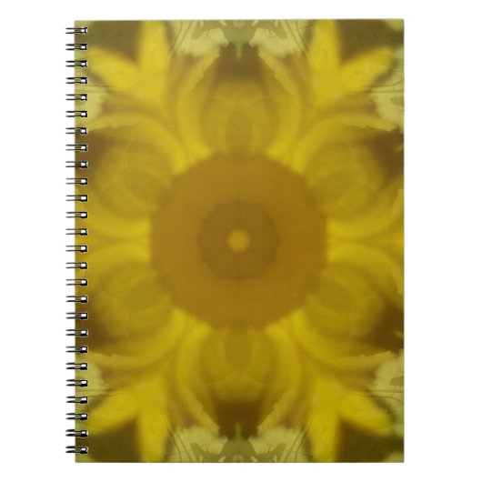 Sonnenschein Blume Burst Golden Notizblock (Vorderseite)