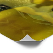 Sonnenschein Blume Burst Golden Poster (Ecke)