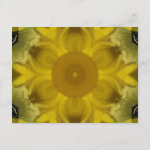 Sonnenschein Blume Burst Golden Postkarte