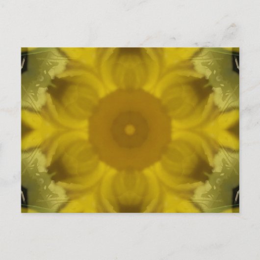 Sonnenschein Blume Burst Golden Postkarte (Vorderseite)