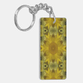Sonnenschein Blume Burst Golden Schlüsselanhänger (Vorderseite links)