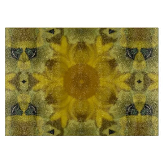 Sonnenschein Blume Burst Golden Schneidebrett (Vorderseite)