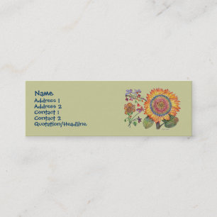 Sonnenschein-Blume Visitenkarte Tanhintergrund