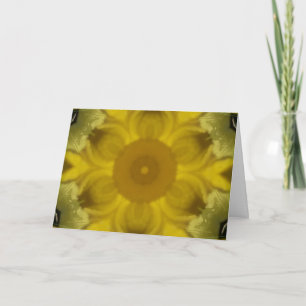 Sonnenschein-Blumen-Ausbruch Golden Karte