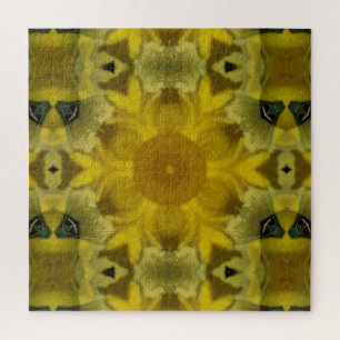 Sonnenschein-Blumen-Ausbruch Golden Puzzle