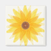 Sonnenschein-Blumen-Magnet Magnet (Vorne)
