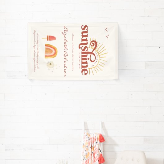 Sonnenschein | Boho Baby Shower Banner (InSitu)