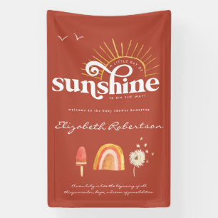 Sonnenschein   Boho Baby Shower  Banner