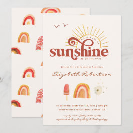 Sonnenschein | Boho Baby Shower Einladung