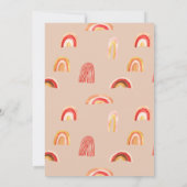 Sonnenschein | Boho Baby Shower Einladung (Rückseite)