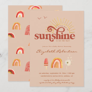 Sonnenschein Boho Baby Shower Einladung