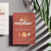 Sonnenschein | Boho Baby Shower Einladung