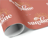 Sonnenschein | Boho Baby Shower Geschenkpapier (Rolleneckpunkt)