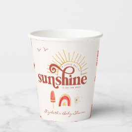 Sonnenschein | Boho Baby Shower Pappbecher