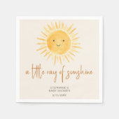 Sonnenschein Boho Babydusche Serviette (Vorderseite)