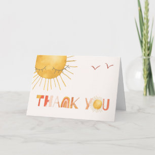 Sonnenschein Boho Summer Danke-Card Dankeskarte