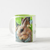 Sonnenschein braucht mehr Kaffee-Tasse Zweifarbige Tasse (Vorderseite Links)