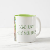 Sonnenschein braucht mehr Kaffee-Tasse Zweifarbige Tasse (VorderseiteRechts)