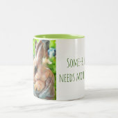 Sonnenschein braucht mehr Kaffee-Tasse Zweifarbige Tasse (Mittel)