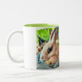 Sonnenschein braucht mehr Kaffee-Tasse Zweifarbige Tasse (Links)