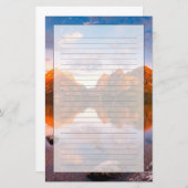 Sonnenschein Briefpapier (Vorne/Hinten)