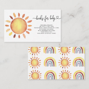 Sonnenschein-Bücher für Babytickets Begleitkarte