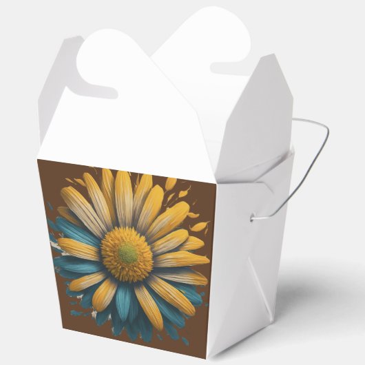 Sonnenschein Daisy strahlende Verschlusskappe Geschenkschachtel (Offen)