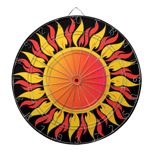 Sonnenschein Dartscheibe (vorne)